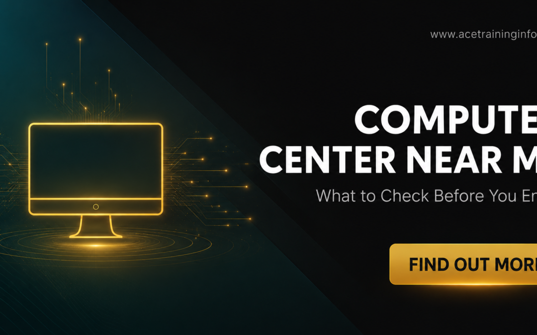 Tech-driven computer center advertisement